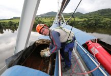 FOTOREPORTÁŽ – Akvadukt přes Labe prochází opravou.