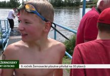 V. ŽERNOSEKY: 9. ročníku Žernosecké ploutve se zúčastnilo 30 plavců