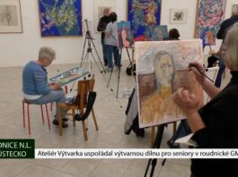 ROUDNICE N. L.: Ateliér Výtvarka uspořádal výtvarnou dílnu pro seniory v roudnické GMU