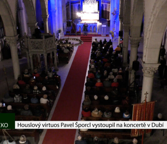 DUBÍ: Houslový virtuos Pavel Šporcl vystoupil na koncertě v Dubí