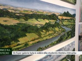 ROUDNICE N. L.: Ve foyer galerie byla k vidění díla studentů Ateliéru Výtvarka