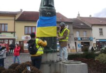 FOTOGALERIE: Roudnice dnes vyjádřila podporu Ukrajině