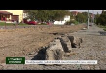 LITOMĚŘICE: U autobusového nádraží probíhá oprava havarijního stavu vozovky