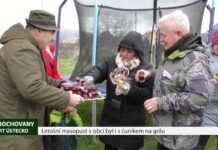 LIBOCHOVANY: Letošní masopust v obci byl i s čuníkem na grilu