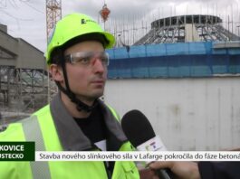 ČÍŽKOVICE: Stavba nového slínkového sila v Lafarge pokročila do fáze betonáže