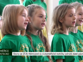LITOMĚŘICE: Sbory ze ZŠ Boženy Němcové si z Litoměřické notičky odnáší zlaté pásmo