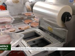 LITOMĚŘICE: Potravinářská firma zlepšila produkci díky dotacím