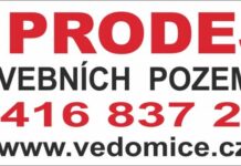 Obec Vědomice prodává stavební pozemky a chystá aukci