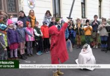 TŘEBUŠÍN: Svobodná ZŠ si připomněla sv. Martina slavností s hledáním pokladu