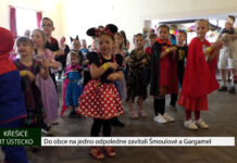 KŘEŠICE: Do obce na jedno odpoledne zavítali Šmoulové a Gargamel