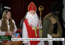 KEBLICE: Mikuláš se svou družinou dorazil s menším zpožděním i do Keblic