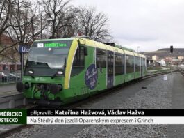 LITOMĚŘICKO: Na Štědrý den jezdil Oparenským expresem i Grinch