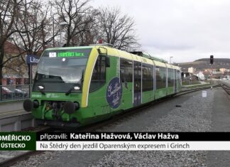 LITOMĚŘICKO: Na Štědrý den jezdil Oparenským expresem i Grinch