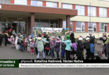 LITOMĚŘICE: Masopustní průvod ZŠ Havlíčkova byl letos oslabený chřipkou, ale s novými maskami