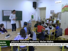 TŘEBUŠÍN: Děti ze Svobodné ZŠ si v polytechnické dílně vyzkoušely 3D pera