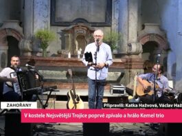 ZAHOŘANY: V kostele Nejsvětější Trojice poprvé zpívalo a hrálo Kemel trio