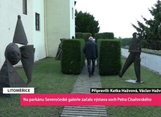 LITOMĚŘICE: Na parkánu Severočeské galerie začala výstava soch Petra Císařovského